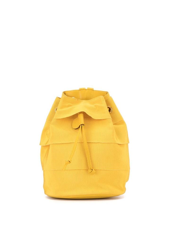 Salvatore Ferragamo Pre-owned Vara Drawstring Backpack - Yellow