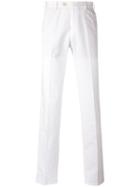 Loro Piana - Four Pocket Straight Trousers - Men - Cotton/linen/flax - 54, White, Cotton/linen/flax