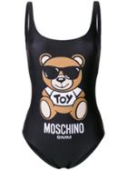 Moschino Toy Print Swimsuit - Black