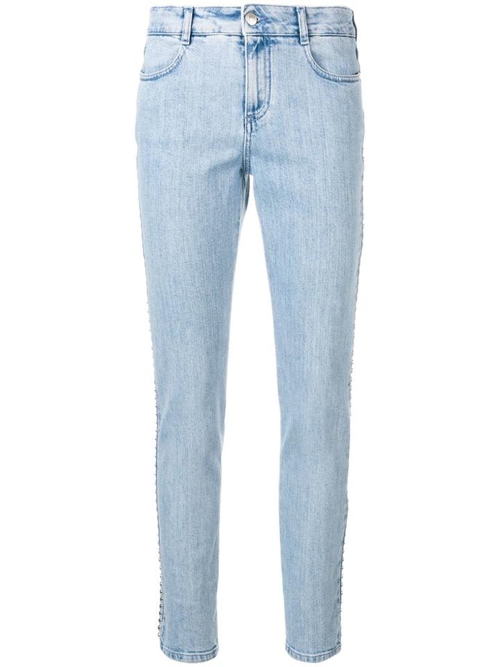 Stella Mccartney Studded Slim Fit Jeans - Blue