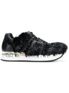 White Premiata Conny 2558 Sneakers - Black