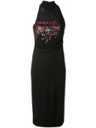 Cushnie Embellished Fitted Dress - Black