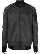 Devoa Arm Pocket Bomber Jacket - Black