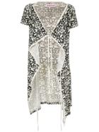 Walter Van Beirendonck Vintage Printed Long Vest - Black
