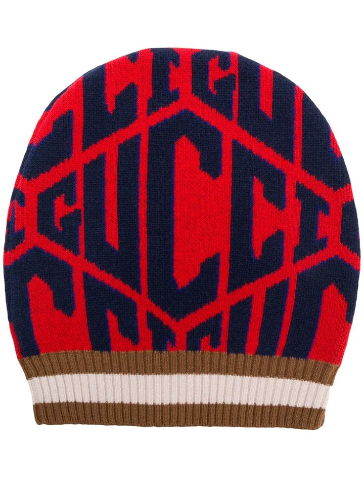 Gucci Fitted Logo Hat - Red