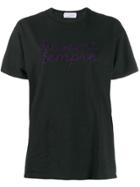 Giada Benincasa Embroidered T-shirt - Black