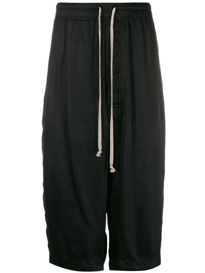 Rick Owens Loose-fit Basket Swinger Shorts - Black