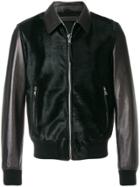 Alexander Mcqueen Panelled Bomber Jacket - Black