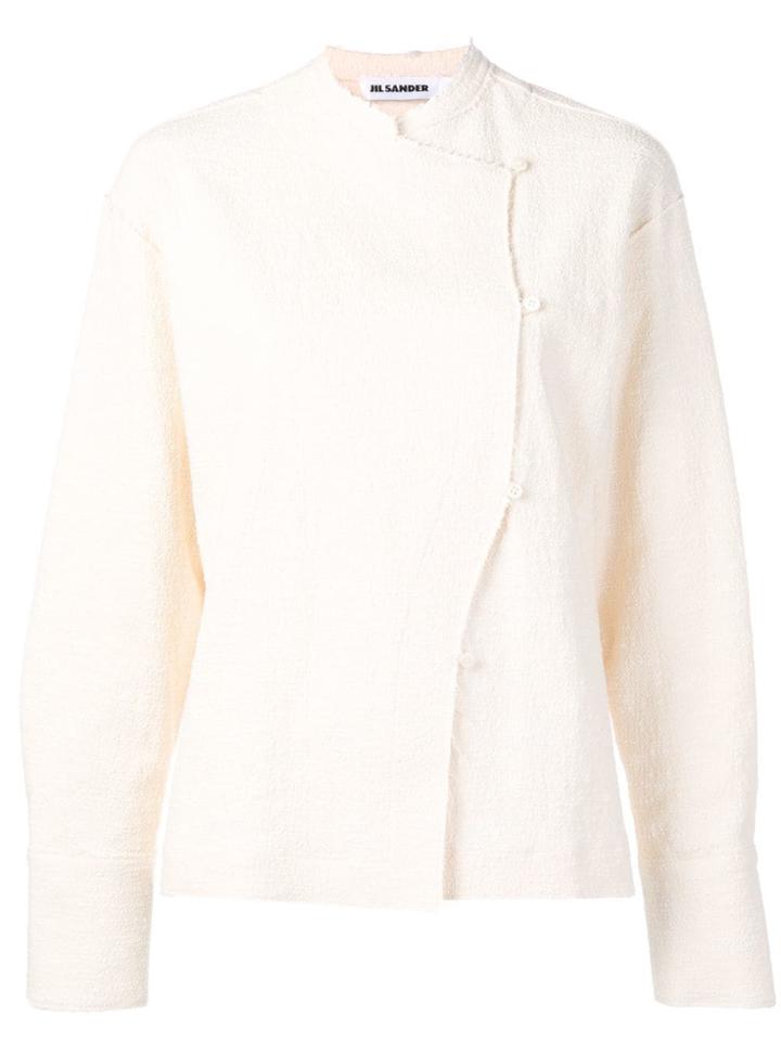 Jil Sander Distressed Jacket - Neutrals