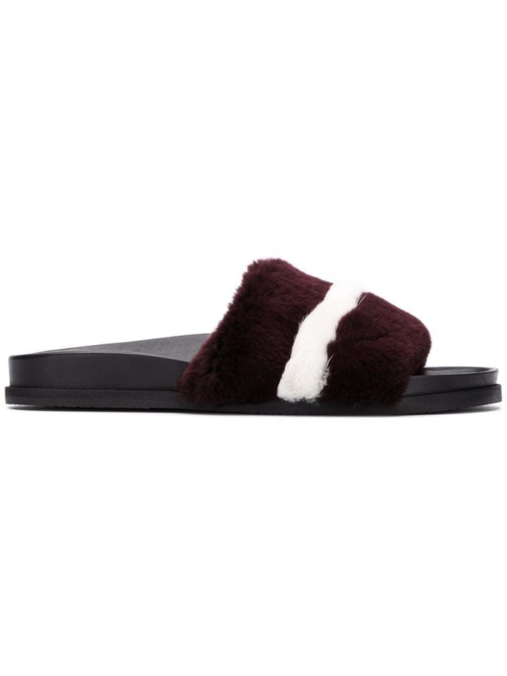 Bally Textured Slides - Brown