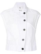 Lost & Found Rooms Sleeveless Jacket - White