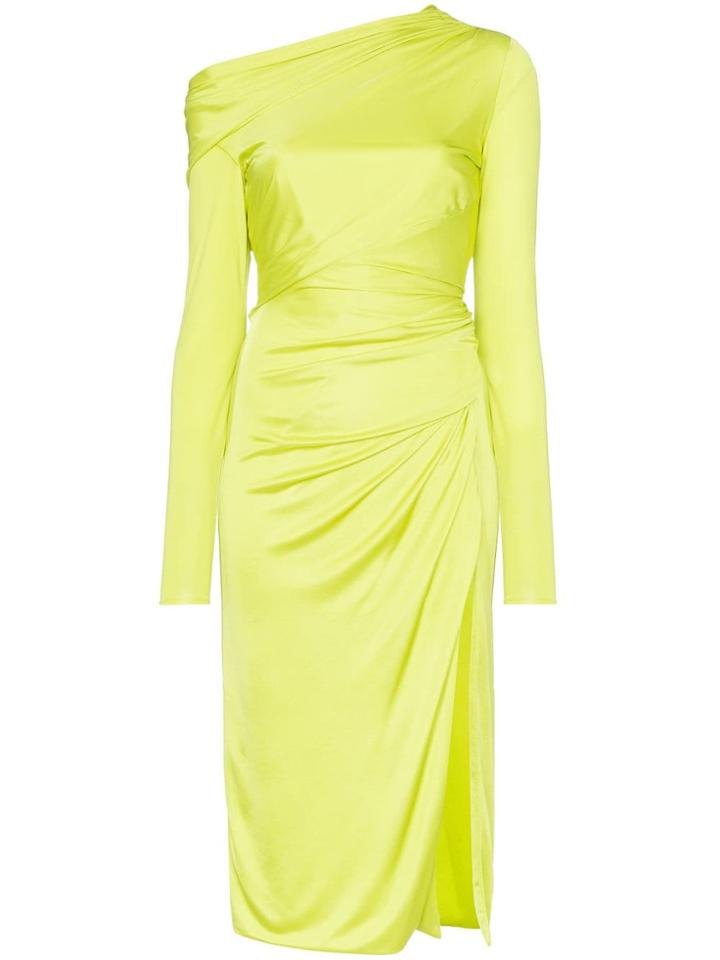 Versace Draped Midi Dress - Green