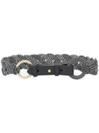 Dvf Diane Von Furstenberg Braided Belt - Black