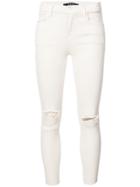 J Brand Distressed Skinny Jeans - Nude & Neutrals