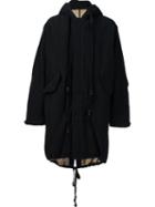 Uma Wang 'paul' Coat, Men's, Size: Medium, Black, Cotton/linen/flax/polyamide/wool