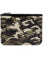 Pierre Hardy 'camocube' Clutch, Men's, Green, Calf Leather