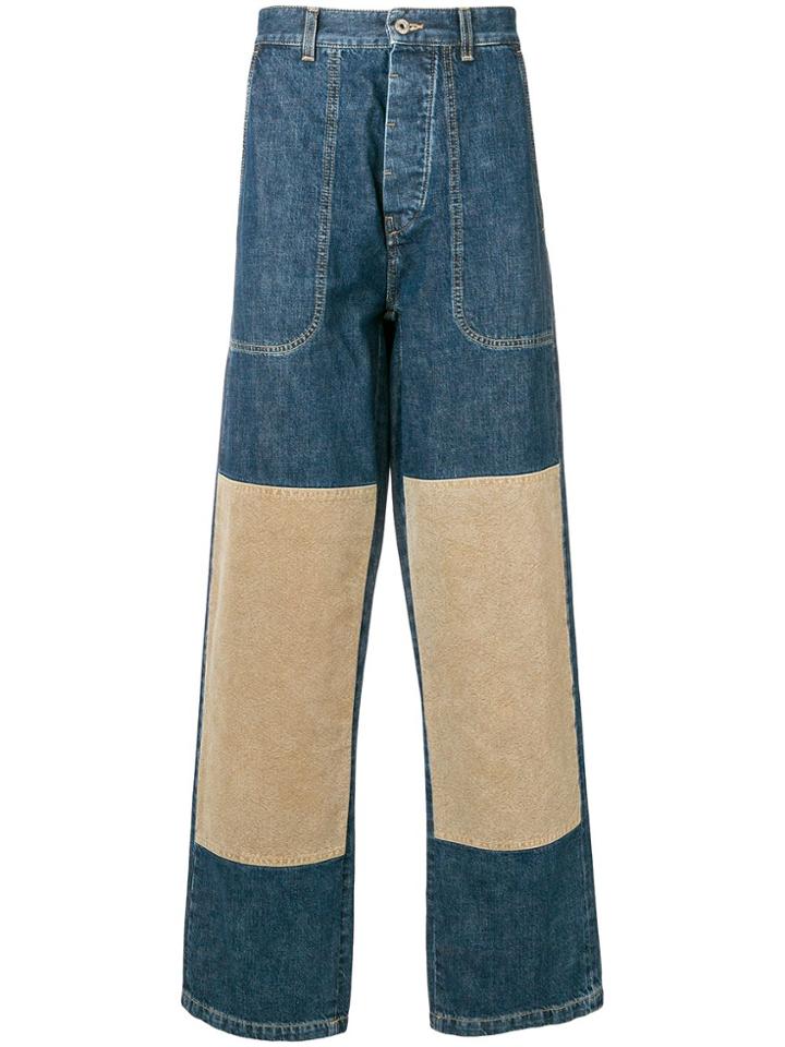 Loewe Knee Patch Jeans - Blue