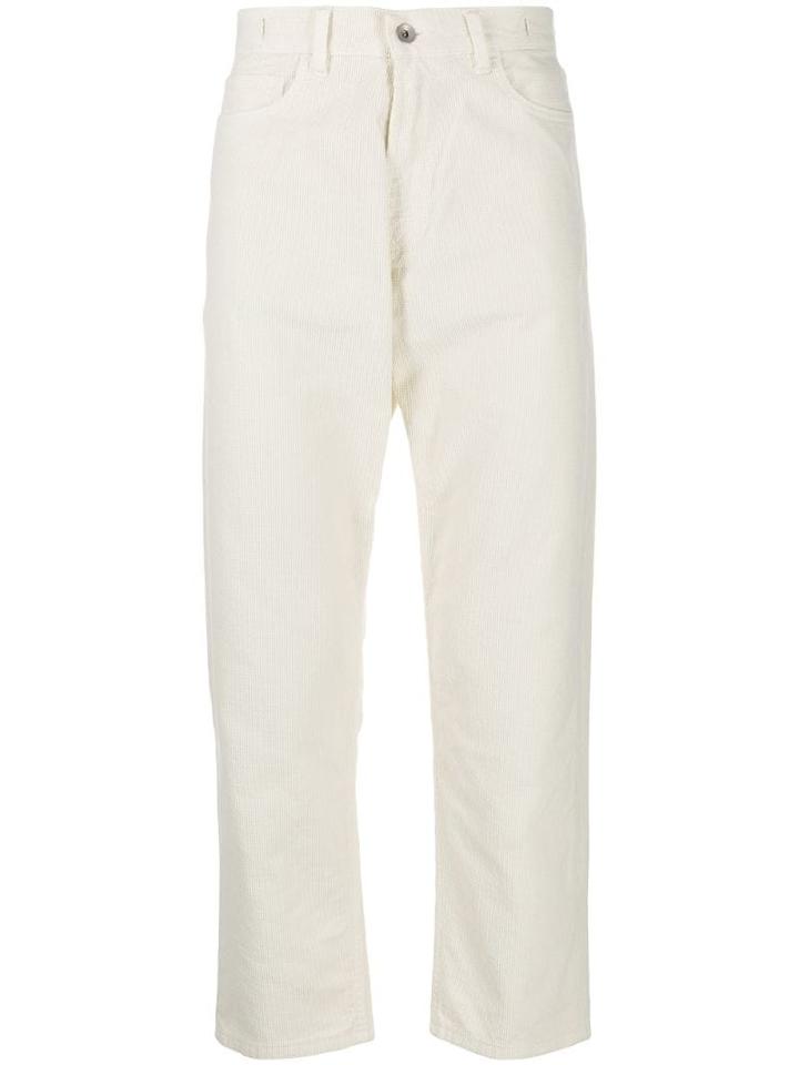 Ymc Textured Tapered Trousers - Neutrals