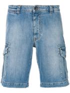 Eleventy Straight Denim Shorts - Blue