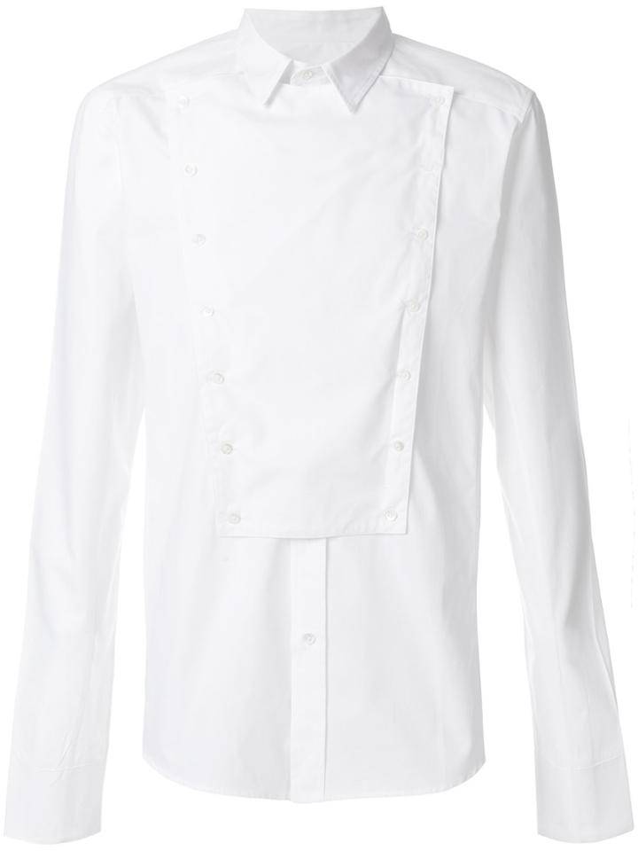 Balmain Classic Bib Shirt - White