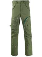 Facetasm Zip-detail Trousers - Green