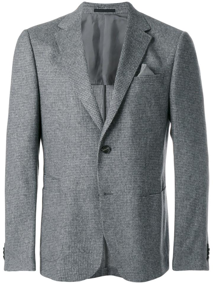 Z Zegna Deep V-neck Blazer - Grey