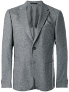 Z Zegna Deep V-neck Blazer - Grey