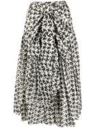 Sara Lanzi Front Knotted Skirt - Grey