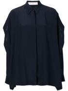 Victoria Beckham Scarf Detail Shirt - Blue