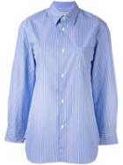 Junya Watanabe Comme Des Garçons Striped Shirt, Women's, Size: Medium, Blue, Cotton