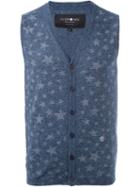 Hydrogen Knitted Waistcoat, Men's, Size: L, Blue, Cotton