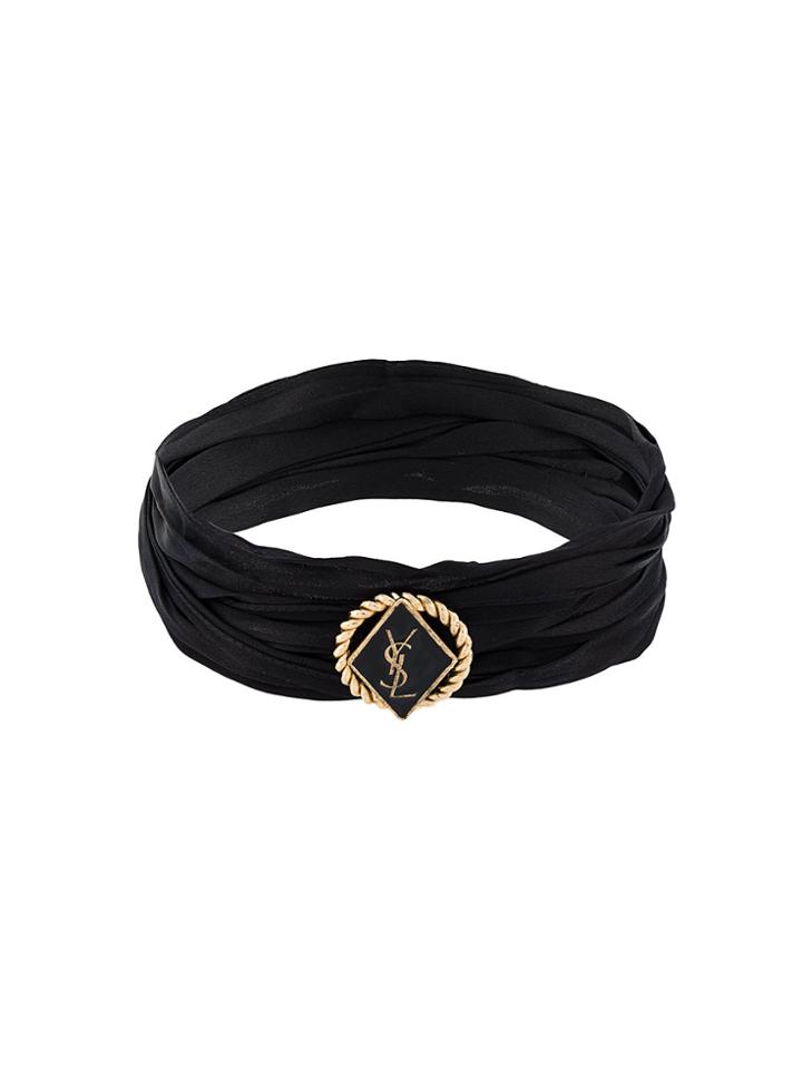 Saint Laurent Logo Choker - Black