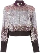 Jean Paul Gaultier Pre-owned Baroque Print Bomber Jacket - Grey