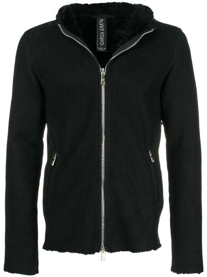 Giorgio Brato Hooded Zip Jacket - Black