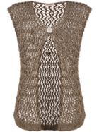 Blanca Loose Knit Cardigan - Brown