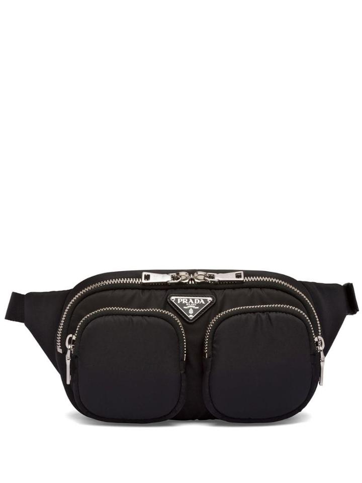 Prada Padded Zipped Belt Bag - Black