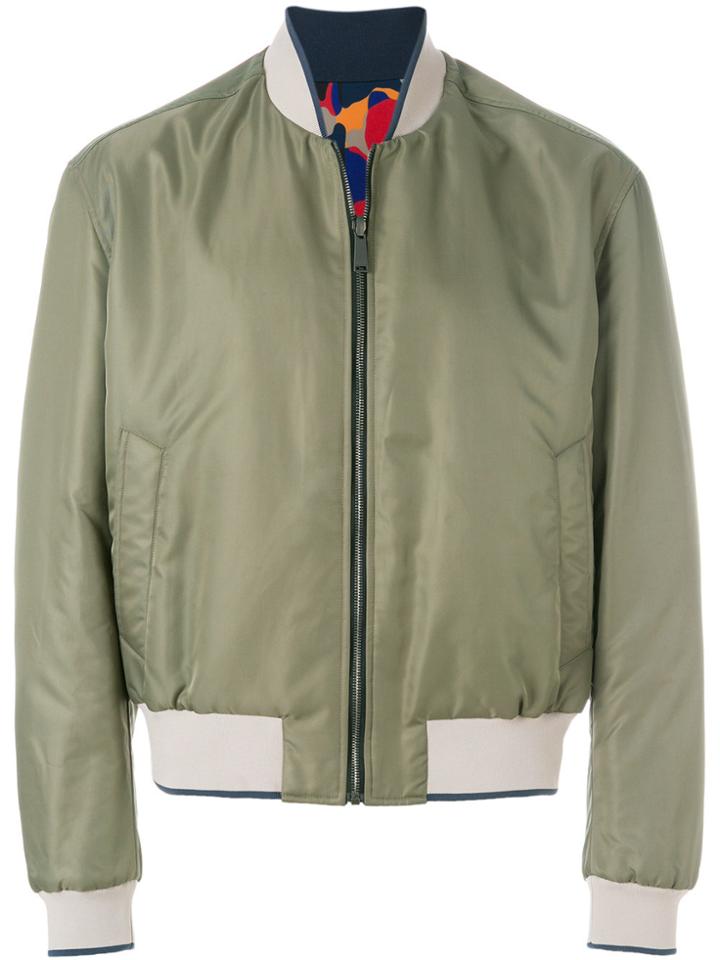 Versace Zipped Bomber Jacker - Green