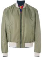 Versace Zipped Bomber Jacker - Green