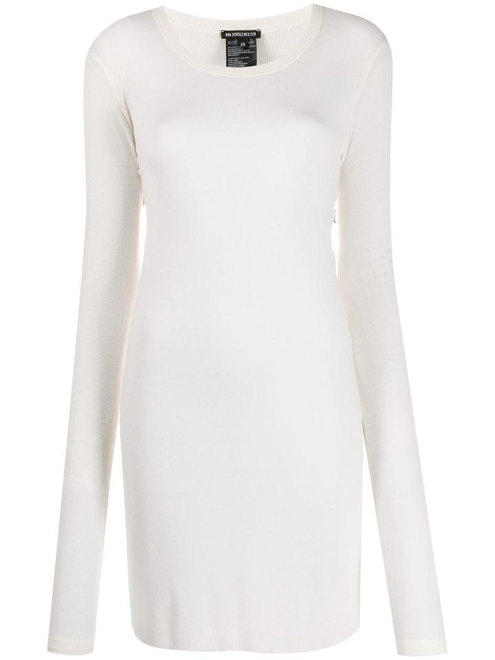 Ann Demeulemeester Long Knitted Top - White