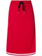 P.a.r.o.s.h. Side Stripe Elasticated Skirt - Red