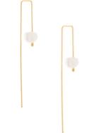 Le Chic Radical Theia Pearl-embellished Earrings - Gold