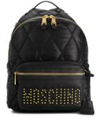 Moschino Studded Logo Backpack - Black