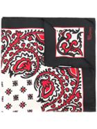 Red Valentino Patterned Square Scarf - White