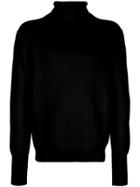 Maison Flaneur Turtle Neck Knitted Jumper - Black