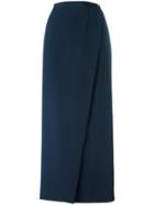 Chanel Vintage Wrap Long Skirt - Blue
