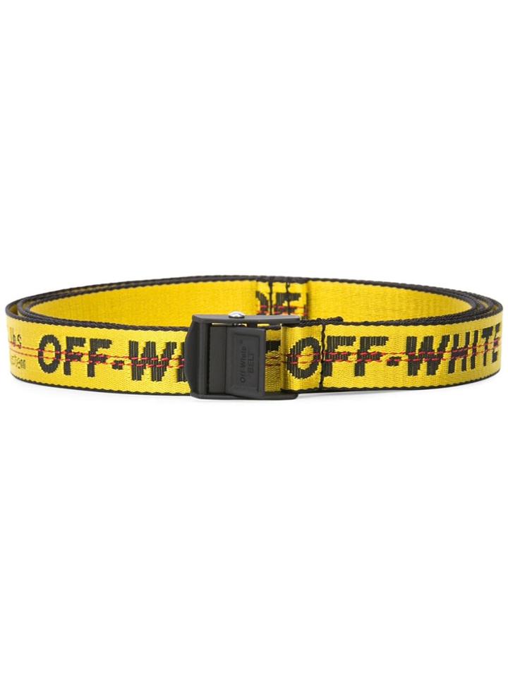 Off-white Brand Embroidery Belt - Yellow & Orange