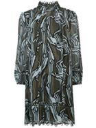 Apiece Apart High-neck Printed Dress - Green