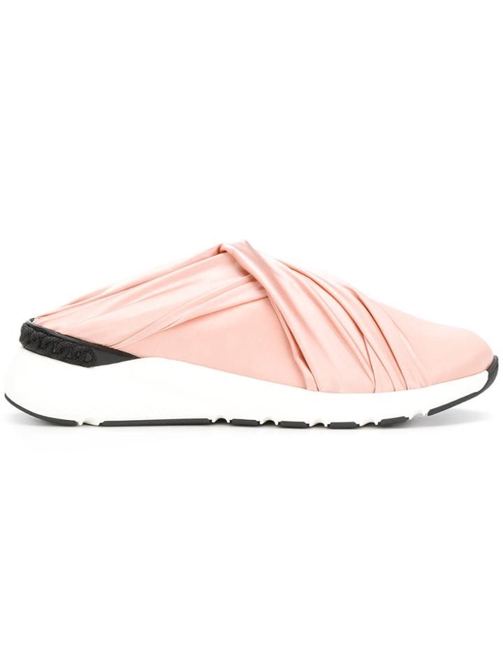 Casadei Draped Slip-on Sneakers - Pink & Purple