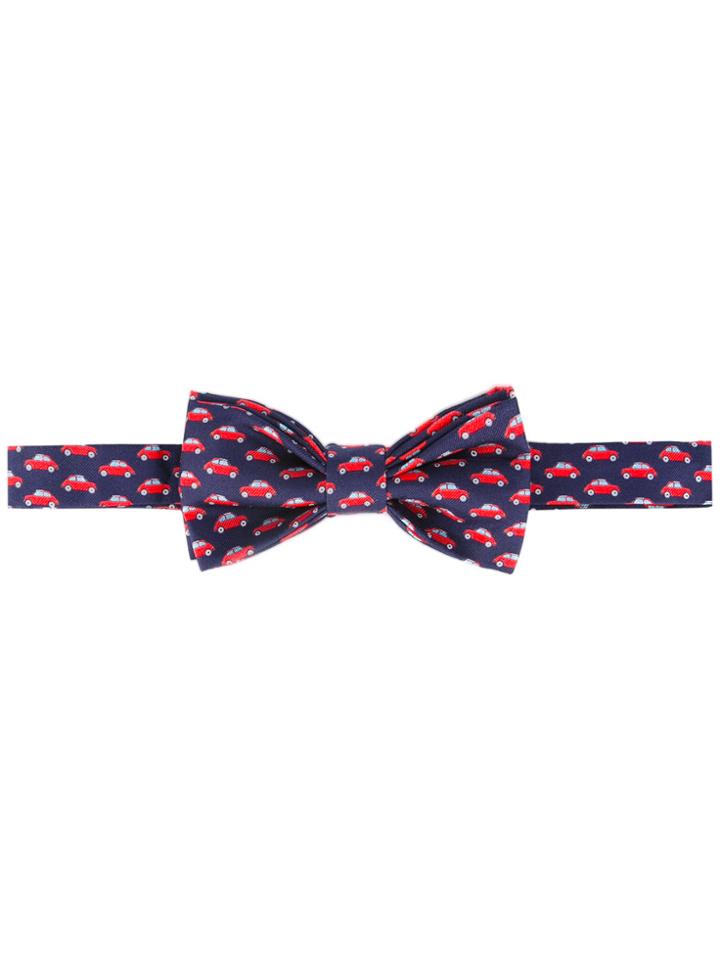 Fefè Car Print Bow Tie - Blue