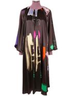 Roksanda Colour-block Draped Dress - Brown
